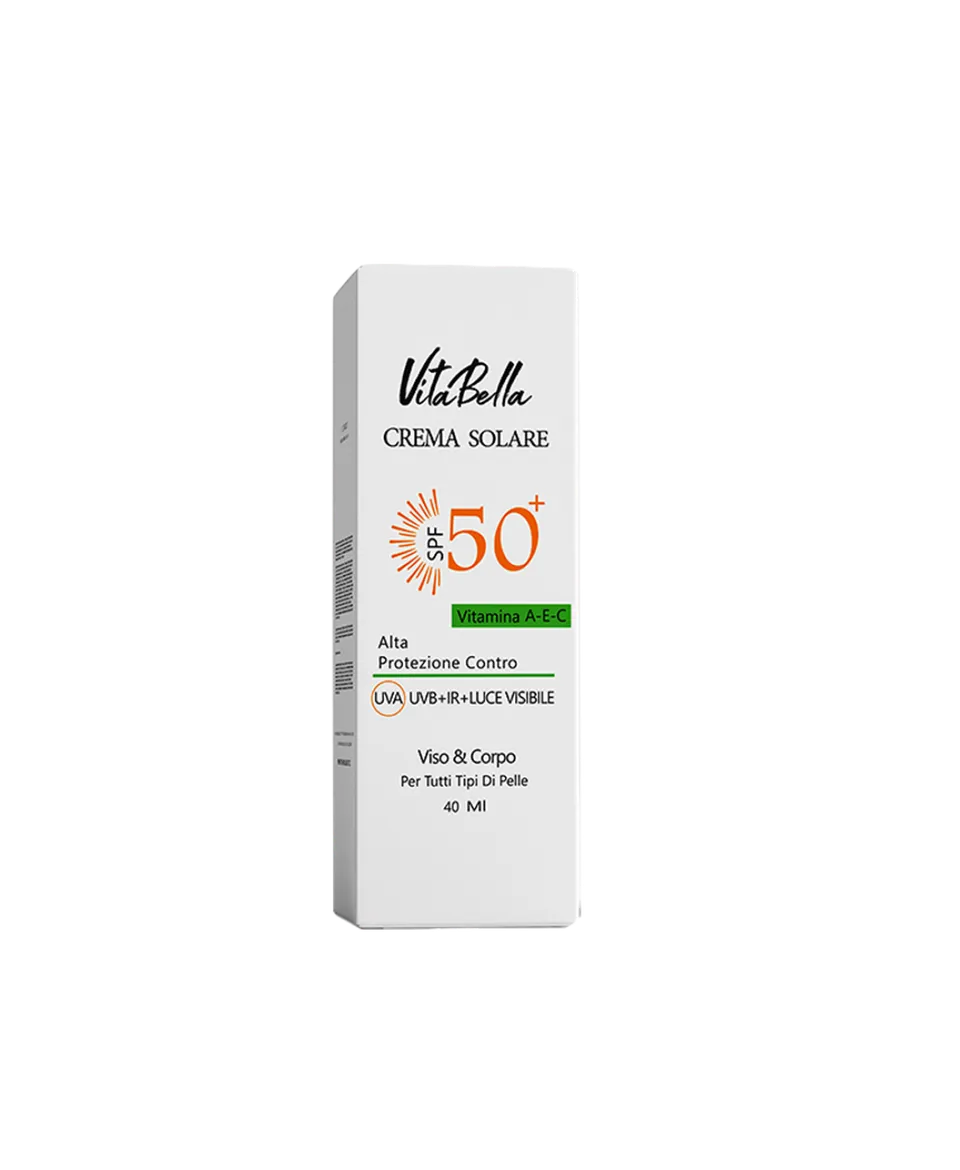کرم ضد آفتاب spf۵۰ بی رنگ حجم ۴۰ میل ویتابلا